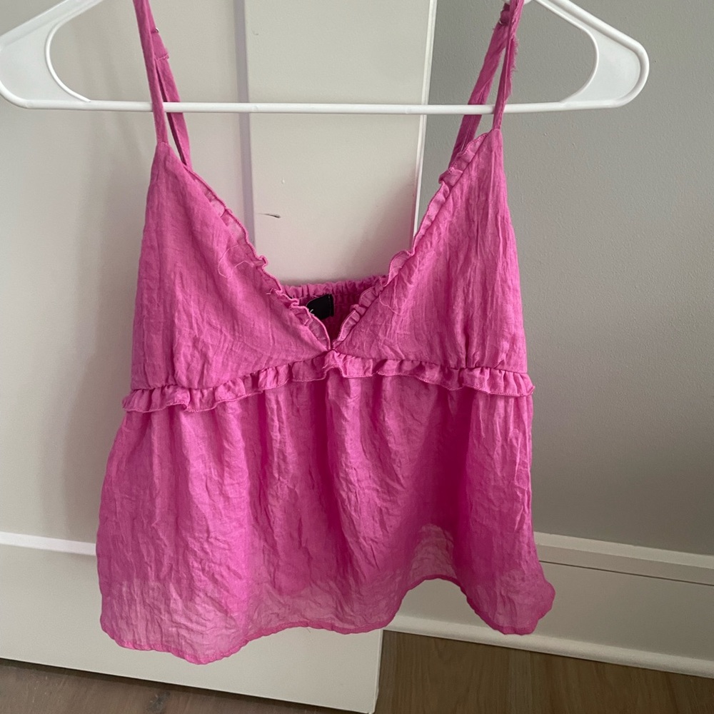Hot Pink Flowy Tank